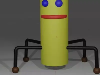 4 Legged Creature Low-poly 3D model