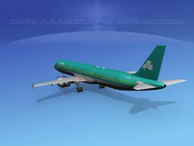 Airbus A321 Aer Lingus 3D model