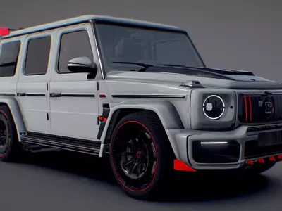 Mercedes BRABUS G900 Rocket Edition Low-poly 3D model