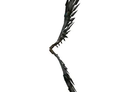 Metal Wing Low-poly 3D model