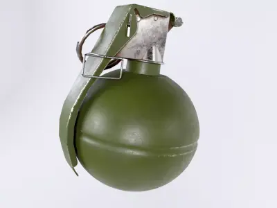 M-67 frag grenade Low-poly 3D model