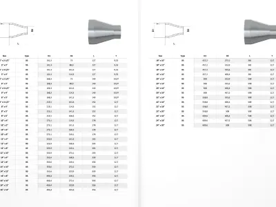 ASME Butt Weld Fittings - 700 Files CAD Collection 3D model