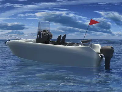 Motor Boat  3D model