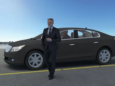 Private Jet 4K 3D model