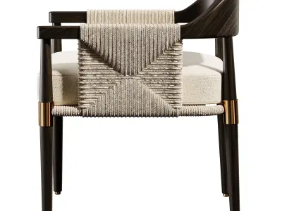 Arteriors Estes Outdoor Dining Chair 3D model