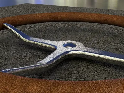 Steering Wheel 4K Free 3D model