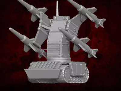 Missile Launcher 3D printable Files For Action Figures 3D print model
