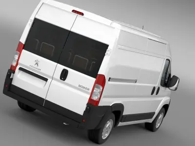 Peugeot Boxer Van L2H2 2006-2014 3D model