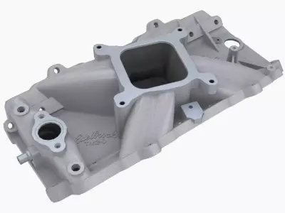 Edelbrock TM 2-0 Bigblock Chevy intake manifold Low-poly 3D model