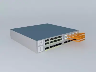 Cisco Top of Rack Catalyst 4900 3D model