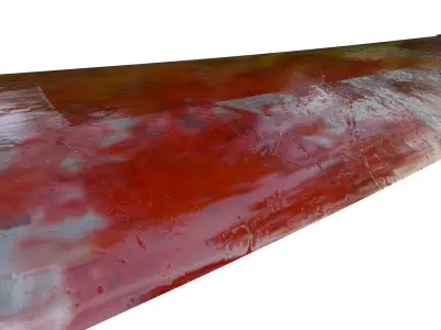 Bloodstained Scythe Sword PBR 3D model