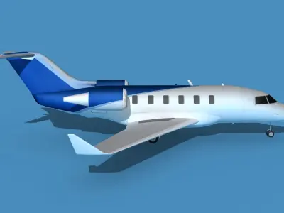 Bombardier CL604 Challenger V06 3D model