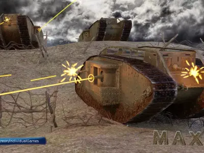 WW1 British Mark4 Tank 3D model