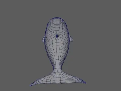Cuvier Whale - Animated  Low-poly 3D model
