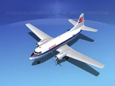 Martin 404 Southeast Airlines 1 3D model