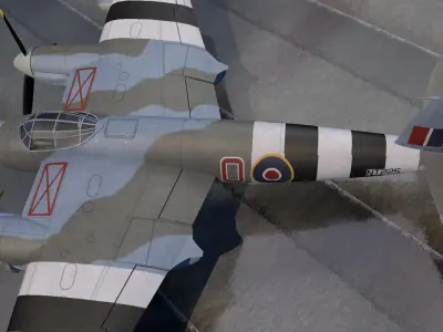 DeHavilland Mosquito Mk-18 3D model