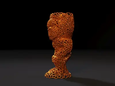 Totem tiki vase 3D print model
