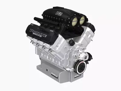 Proline 481x engine Low-poly 3D model