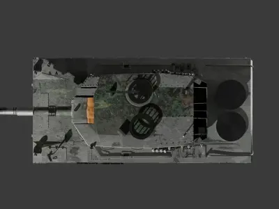 Leopard II AV 120 mm tank 3D model