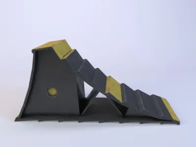 Wheel chock Low-poly 3D model