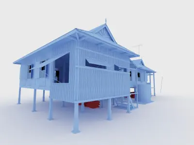 Kampong house 3D model