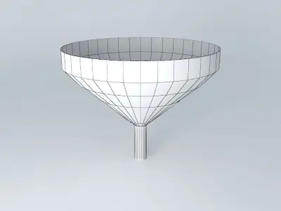 Funnel concrete Free 3D model