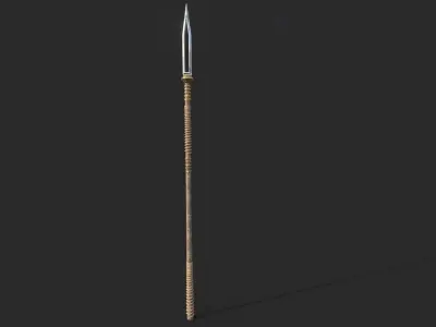 Ancient Battle Spear  3D MODEL Low-poly 3D model