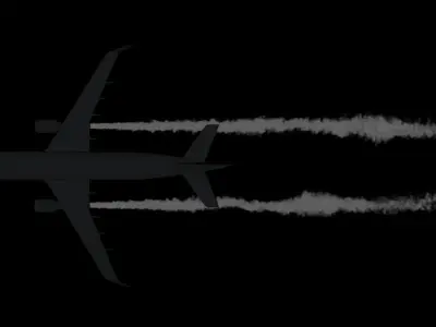 Animated Vdb Contrails - 300 Frames Fast and Loopable 3D model