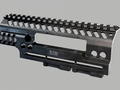 AK B-13n ZENIT CO Long Handguard Low-poly 3D model