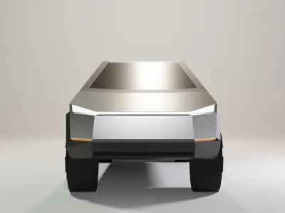 Tesla Cybertruck Low-poly 3D model