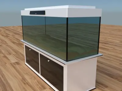 Modern Aquarium  Low-poly 3D model