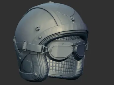 HELMET Low-poly 3D model 14
