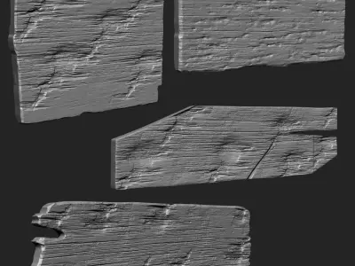 Wooden Plank IMM Brush Pack 30 in One Vol4 3D model