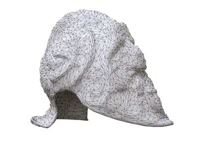 Burgonet Filippo Negroli Low-poly 3D model