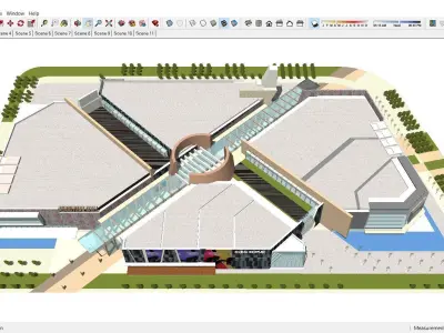 Sketchup Shopping Center 233 3D model