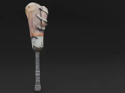 Prosthesis Prototype Old Low-poly 3D model