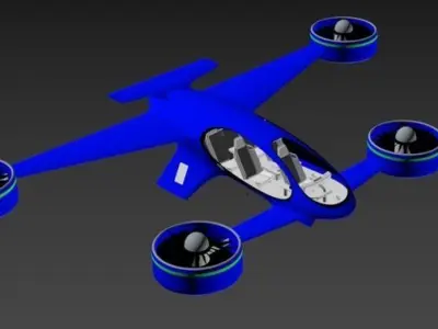 SBX Flying Vehicle Concept 3D model
