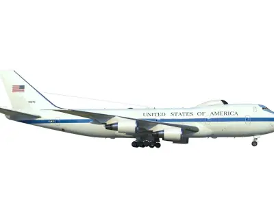 Boeing E-4 Doomsday plane 3D model