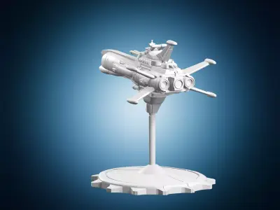 Futuristic Sci-Fi Spaceship Cruiser 3D print model