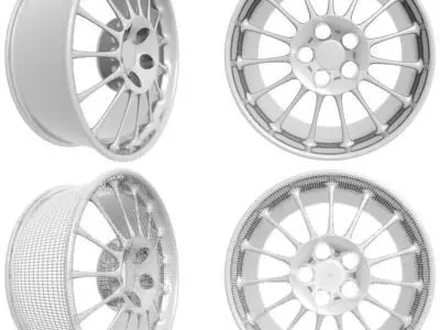 Wheel Rim 3D model 10