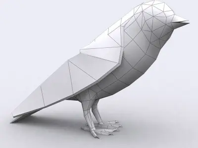 3DRT - Swallow Low-poly 3D model