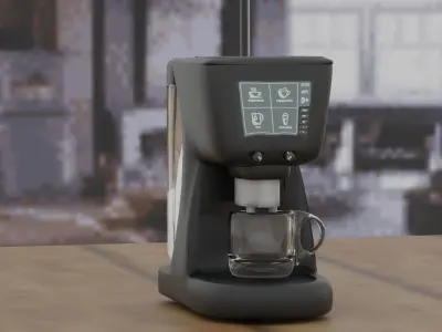 Coffee machine Free low-poly 3D model