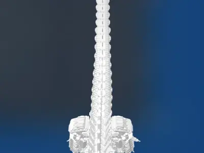 Mechagodzilla HIGH POLY not textured 3D model