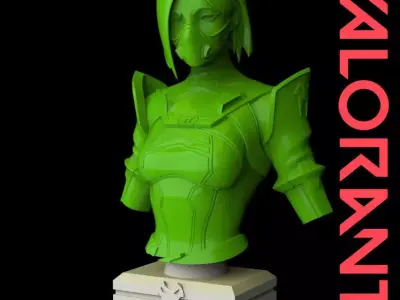 Viper from Valorant Bust 3D Print Ready 3D print model
