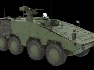 APC Boxer Green Clean and Dirt 3D model