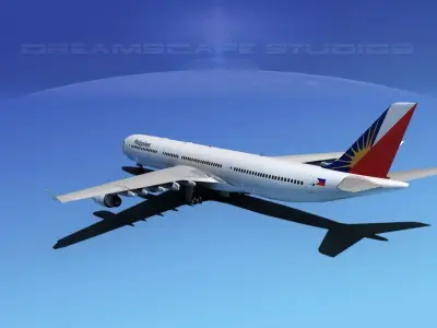 Airbus A340-600 Philippines Air 3D model