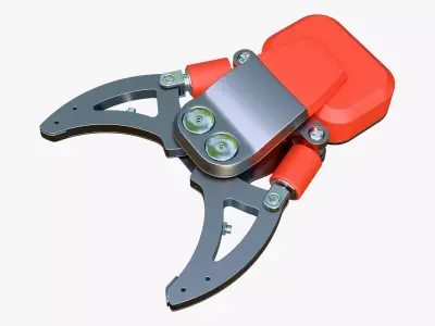 Hydraulic Grapple Claw Grabber M2 3D model