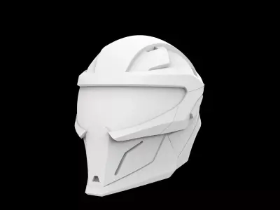 Futuristic Helmet 3D print model purchase