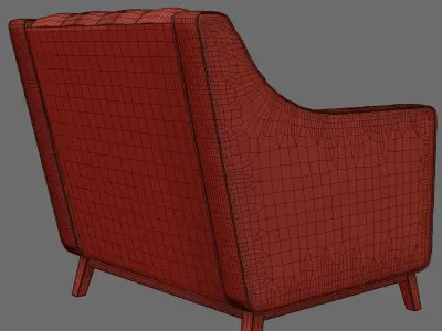Dantonehome Brighton Classic armchair Free 3D model