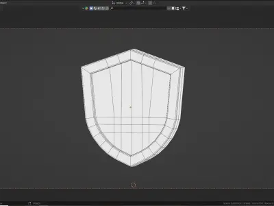 Low poly - Stylized Game Items - Shield Low-poly 3D model